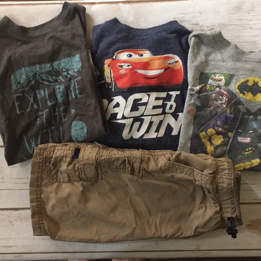 3 Shirts and 1 Shorts. Boys size 6/7